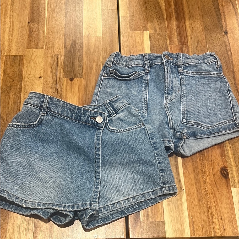 Zara Kids Blue Denim Short and skort pair